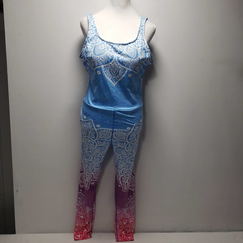 Jumpsuit Yoga Gym Exercise long pant womens 23% spandex